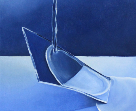 Espejo azul